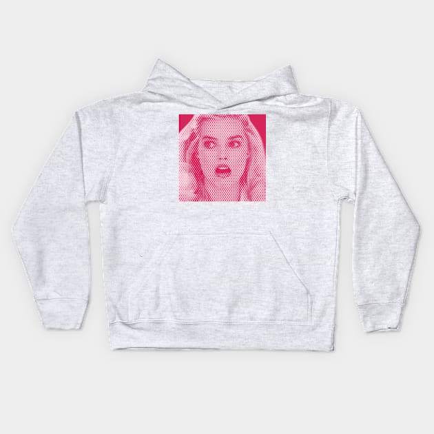 Pop Art Barbie Kids Hoodie by Chelsea Seashell